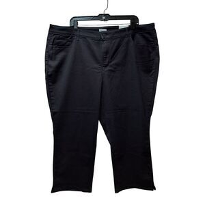 Westport Signature Fit Mid-Rise Capri Jeans Women 22W Large Black Stretch Pants